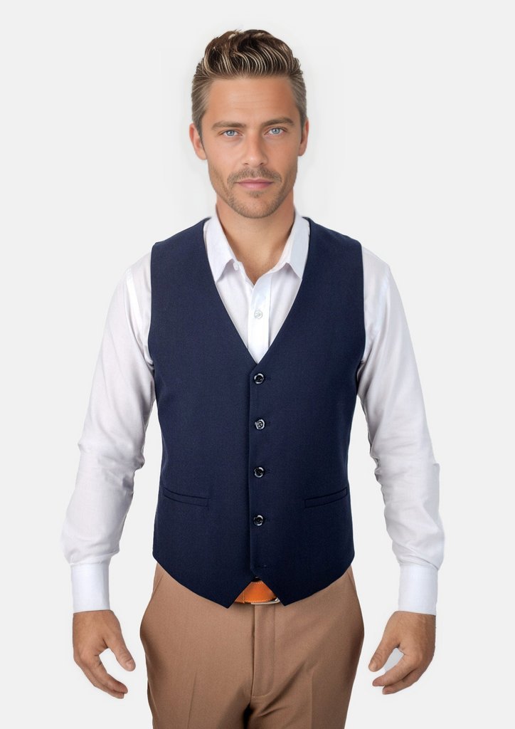 Navy Blue Vest - SARTORO