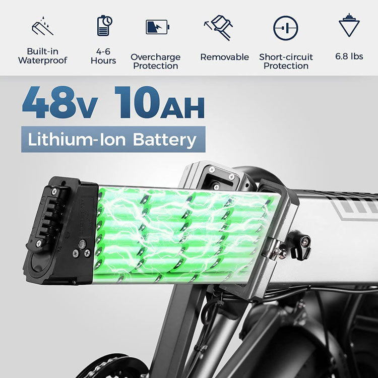 Removable 48V Lithim Battery for Samebike Electric Bikes