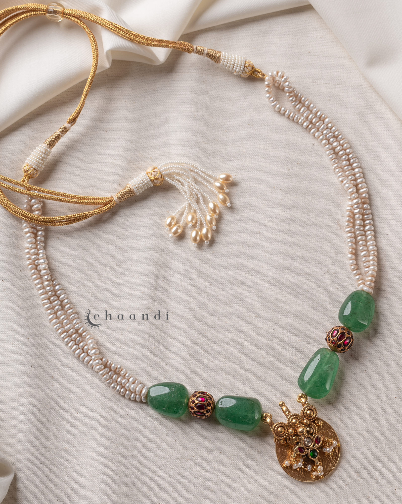 Gold Polish Silver Necklace CHN1622