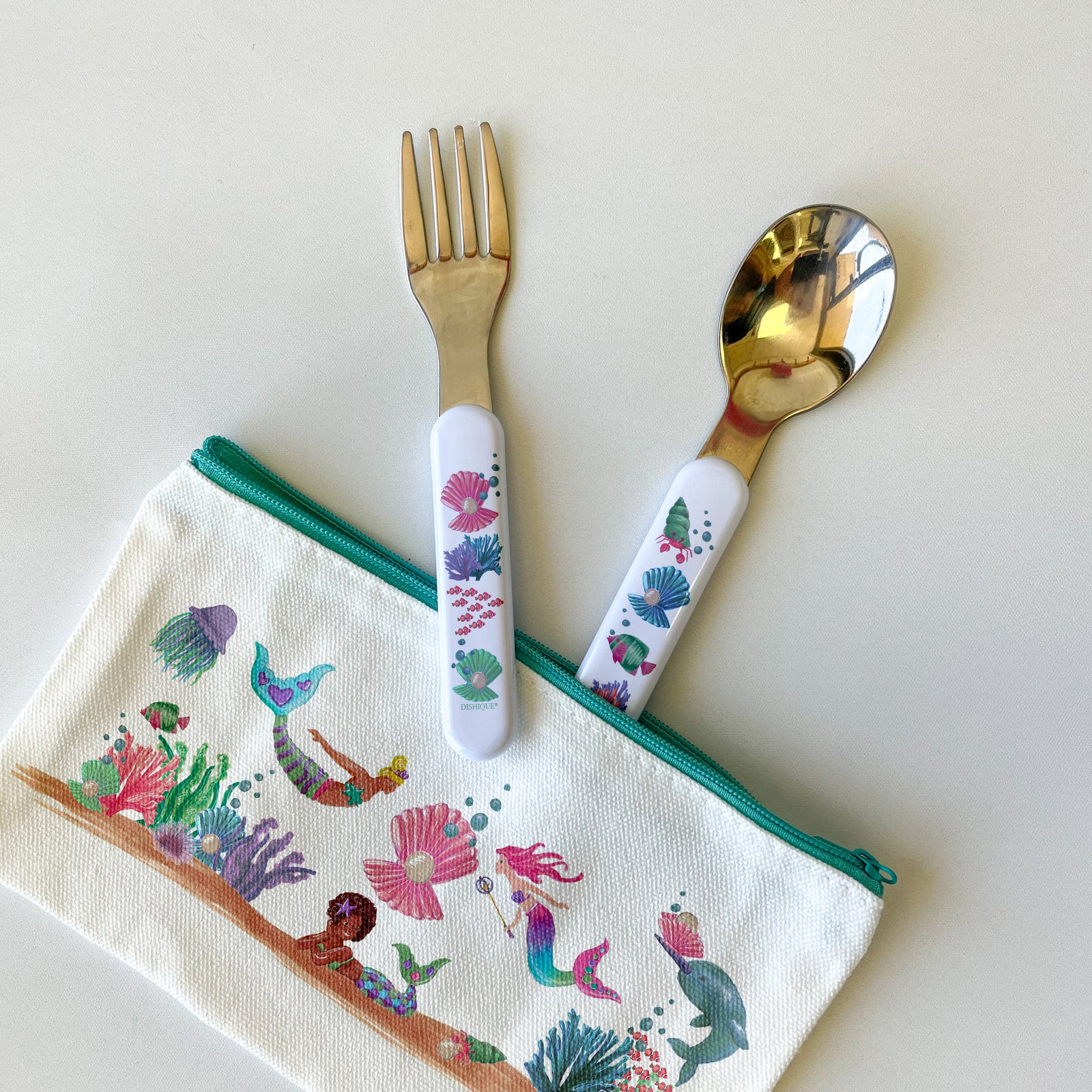 Ocean Theme - Kids Cutlery Fork and Spoon Set