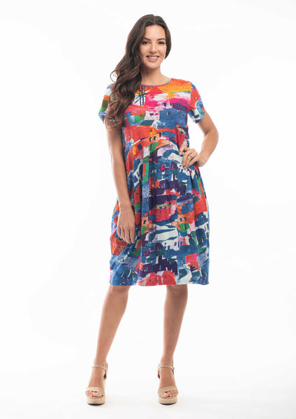 Introducing: The Orientique Santorini Multi Print Bubble Dress ...