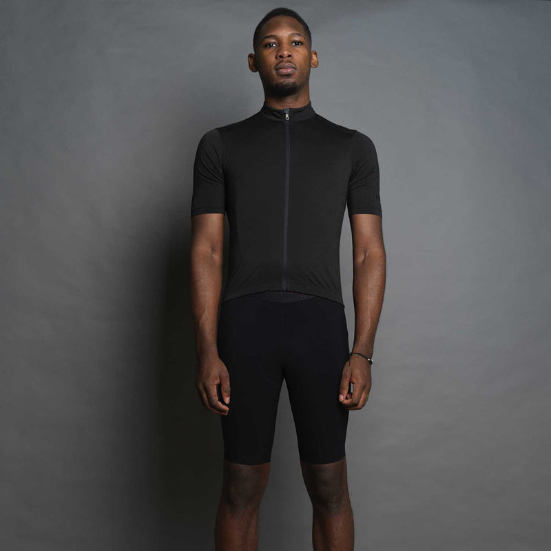 Ashmei ashmei Men's Signature Merino Cycle Jersey - Black | +10% off first purchase with Sign-up