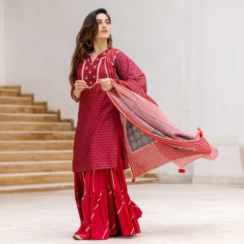 long-kurti-and-sharara