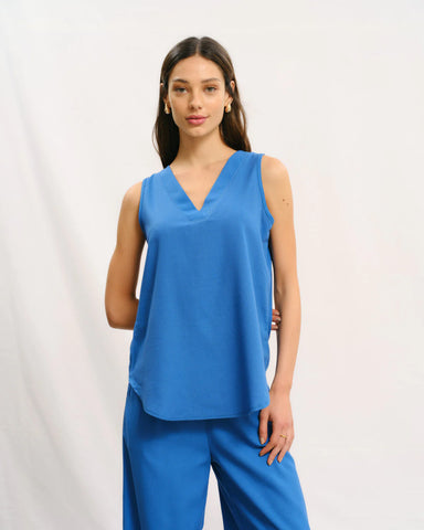 outfit blusa azul