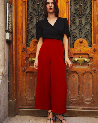 outfit bautizo pantalon elegante