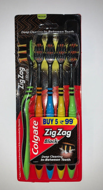 colgate zigzag black toothbrush