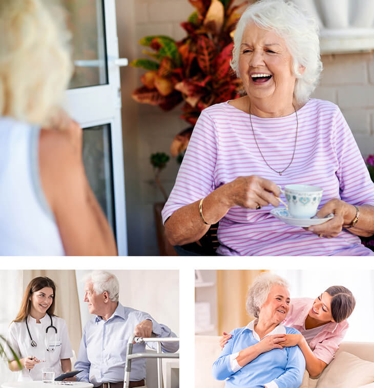 care home pictures nurses with patients 