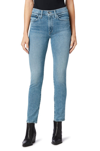 Joe's Jeans The Luna Coated High Rise Ankle Straight Jeans in Guilded Age