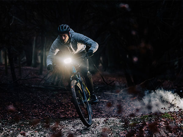 mountain biking at night