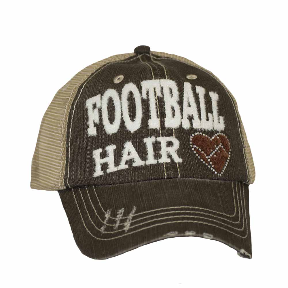 football hair cap