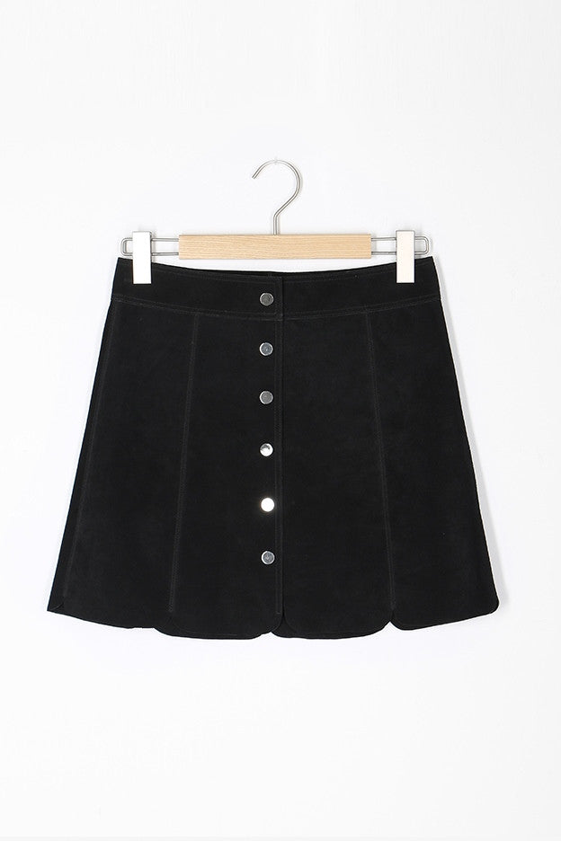Suede Button Down Skirt – Genuine People