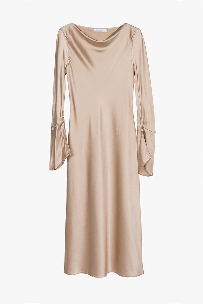 silk long sleeve dress