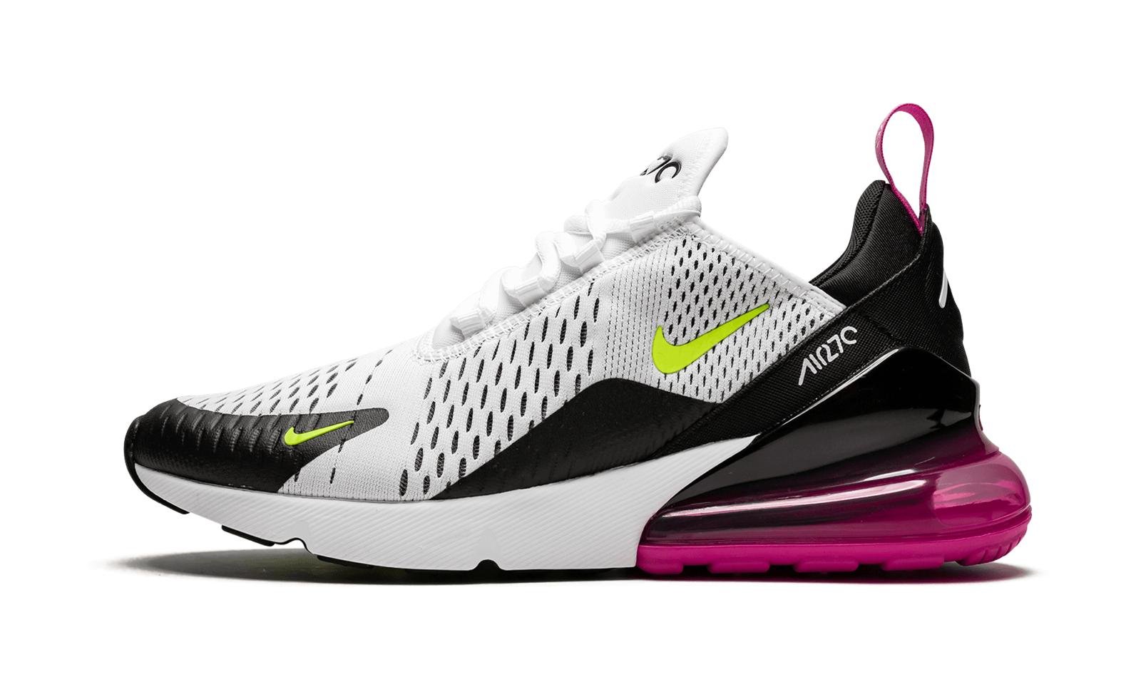 air max 270 white black fuchsia volt