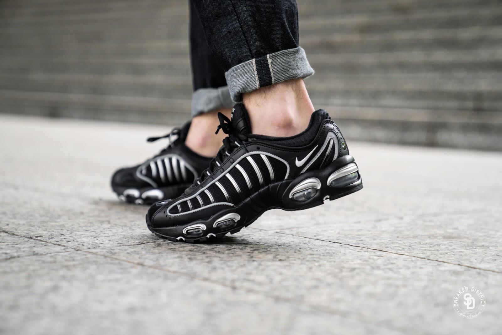 nike air max tailwind iv black silver