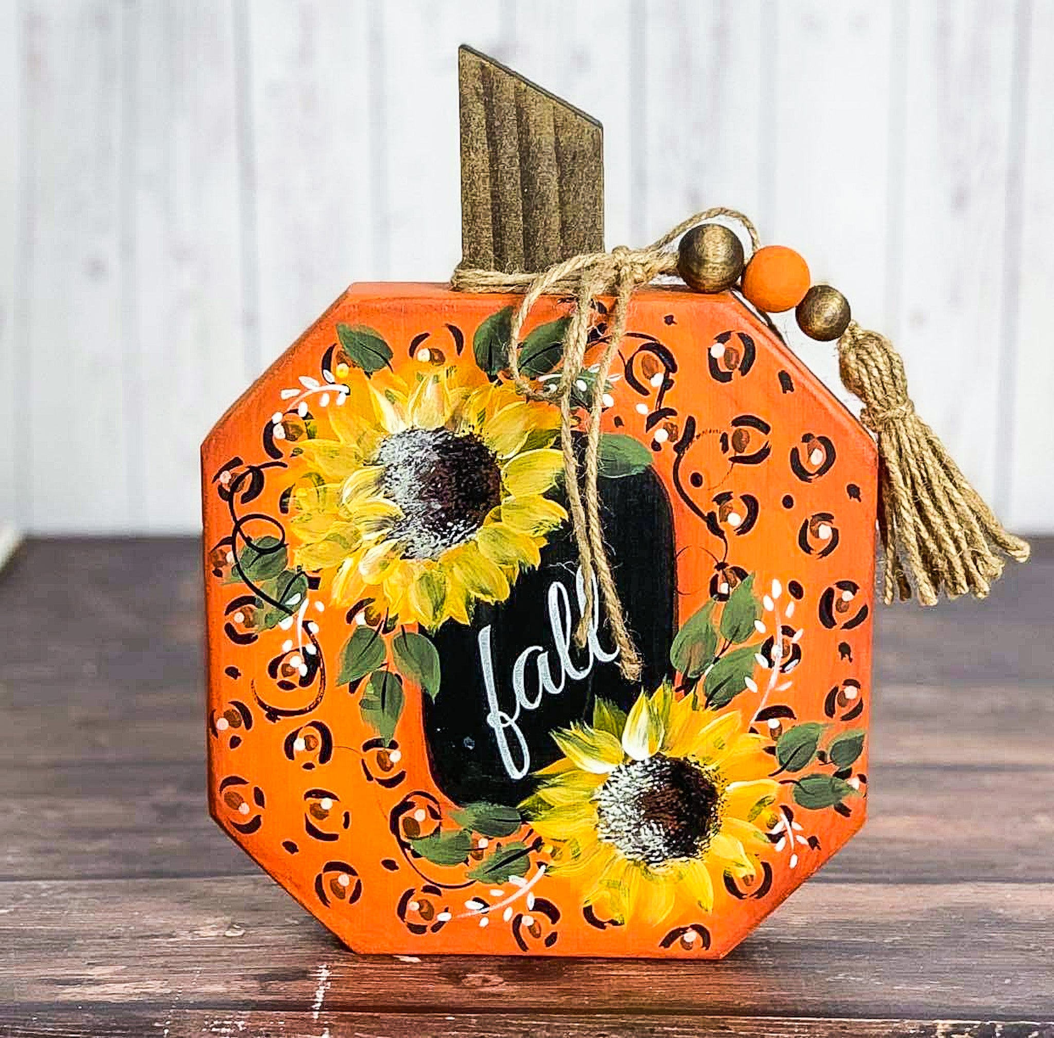  Fall Cheetah Print Pumpkin 