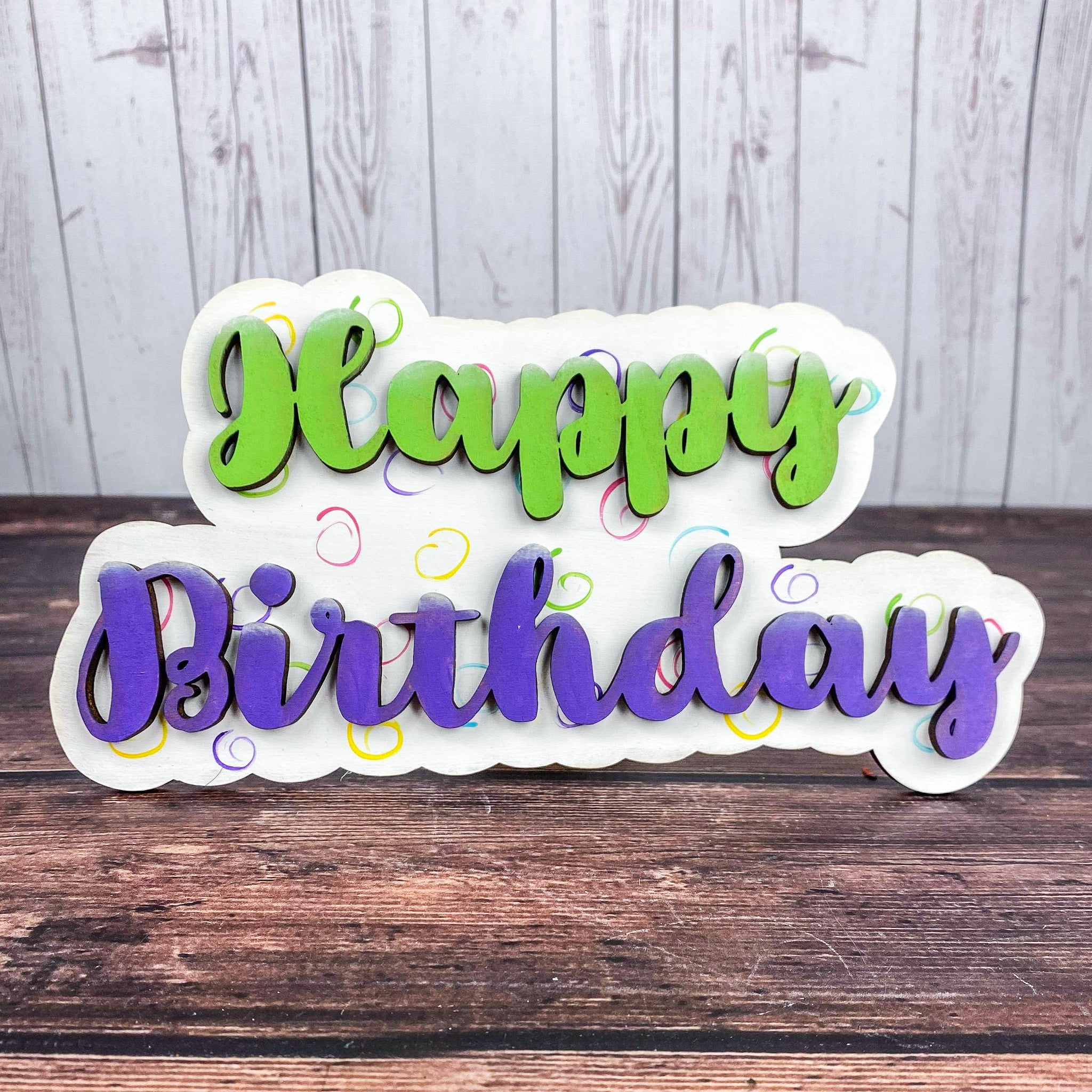  Happy birthday 3d sign - Birthday party decor sign 