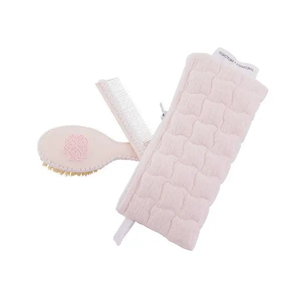 Blue Almonds Ltd Brush & Comb Set - Cotton Pink Theophile Patachou