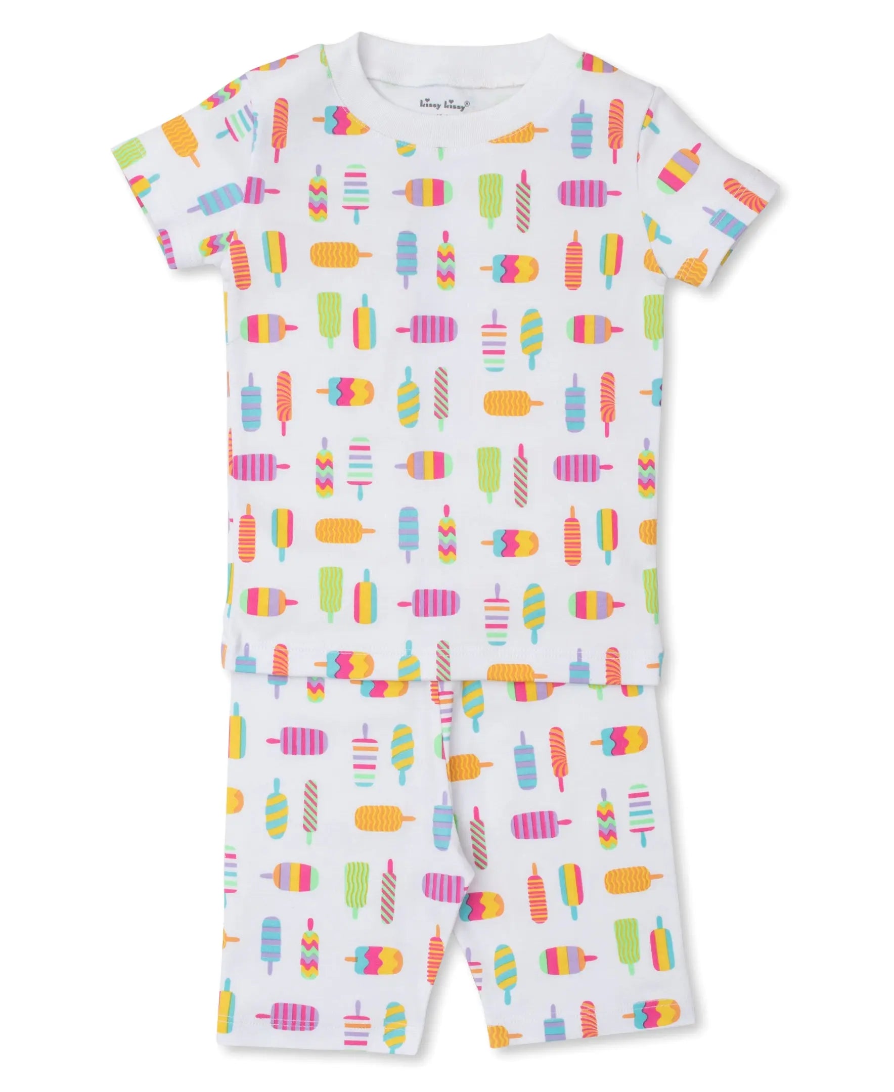 Blue Almonds Ltd Girls Short Pyjamas - Popsicle Party Kissy Kissy