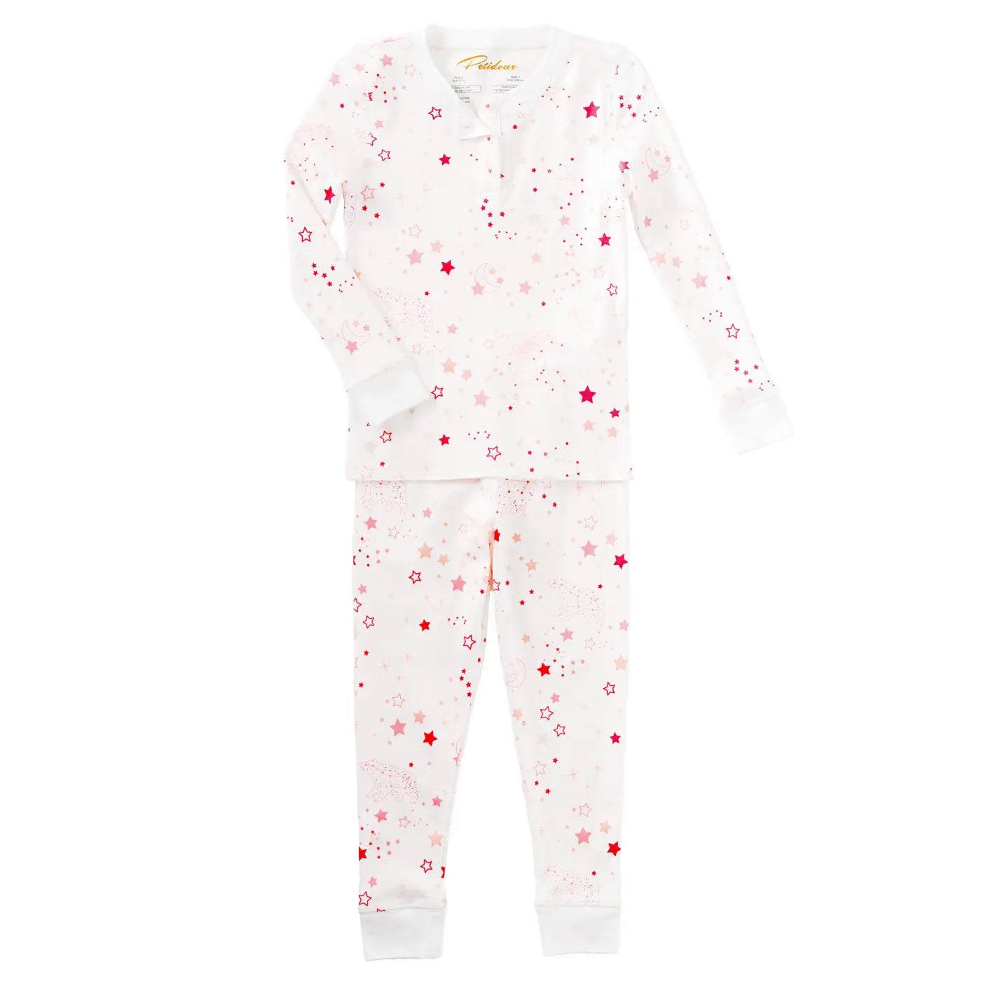 Pyjamas set twinkle twinkle pink-Layette-Petidoux-Blue Almonds-London-South Kensington