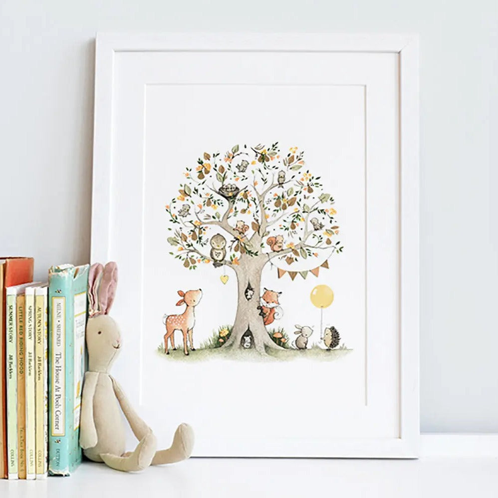 Picture "the pear tree" neutral-Nursery art-Daisy & Bump-Blue Almonds-London-South Kensington