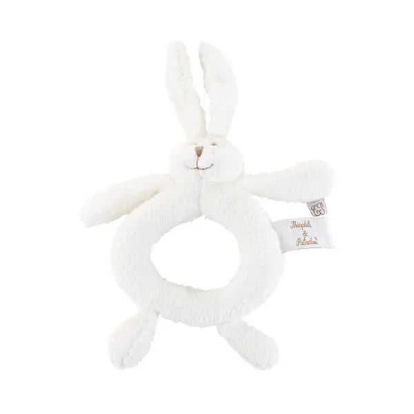 Blue Almonds Ltd Rattle rabbit white -  Soft toys Theophile Patachou