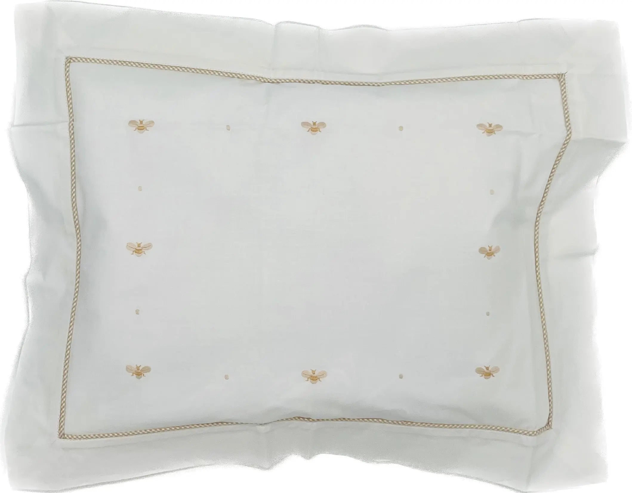 Blue Almonds Ltd Boudoir pillowcase "baby bees" beige Gordonsbury