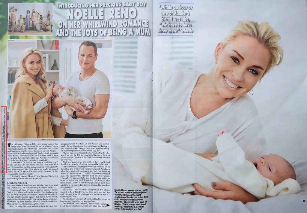 Hello! Magazine: Noelle Reno introduces baby Xander – Blue Almonds