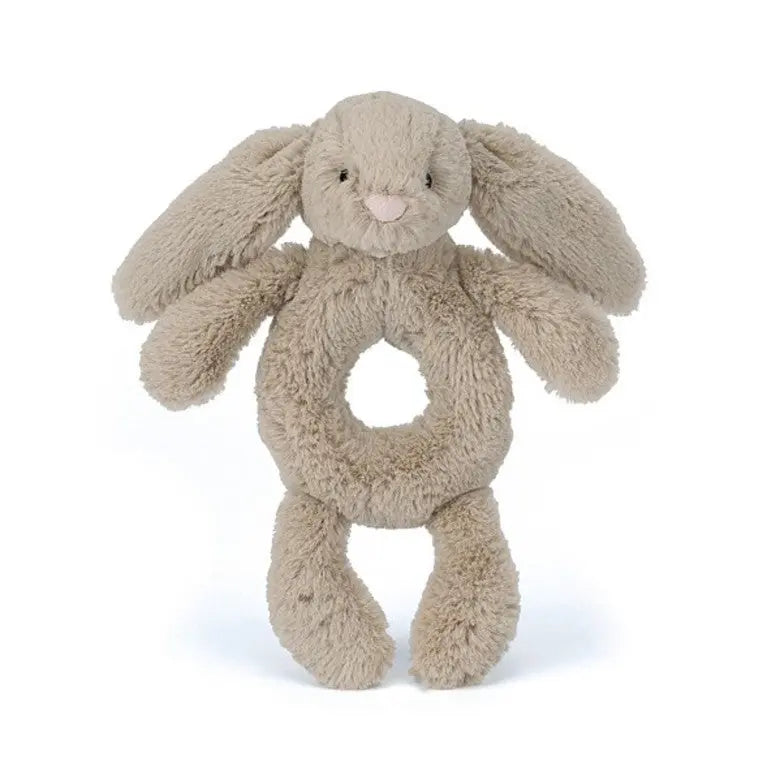 Bashful Beige Bunny Grabber-Baby books, toys & musicals-Jellycat-Blue Almonds-London-South Kensington