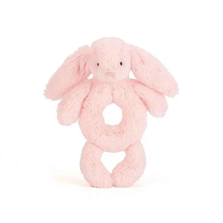 Bashful Pink Bunny Grabber-Baby books, toys & musicals-Jellycat-Blue Almonds-London-South Kensington