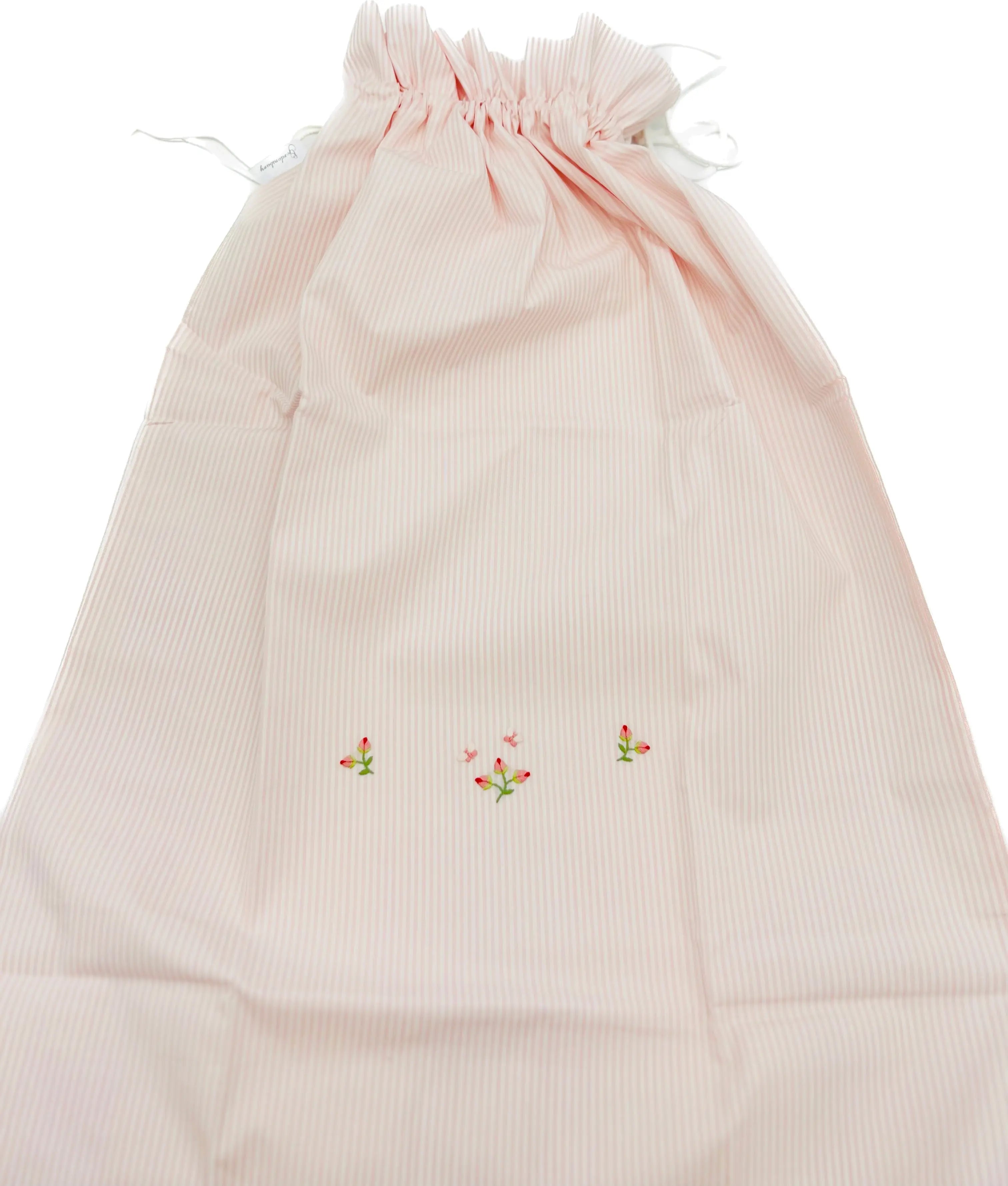 Laundry bags "rosebuds"-Baskets, nappy stackers & laundry bags-Gordonsbury-Blue Almonds-London-South Kensington