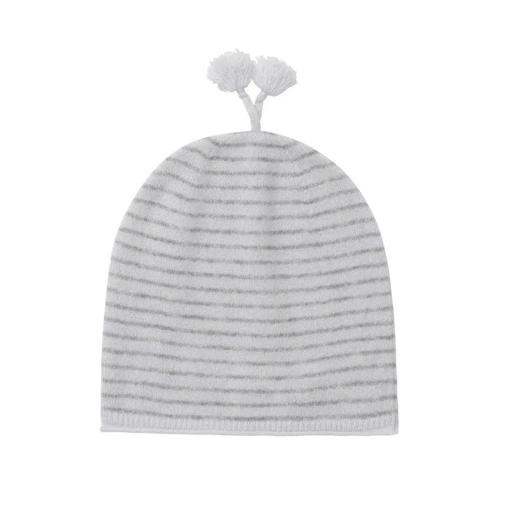 Cashmere beanie stripy blue-Cashmere-Blue Almonds x Madeleine Thompson-Blue Almonds-London-South Kensington