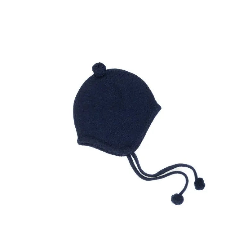 Cashmere bonnet navy-Cashmere-Oscar et Valentine-Blue Almonds-London-South Kensington