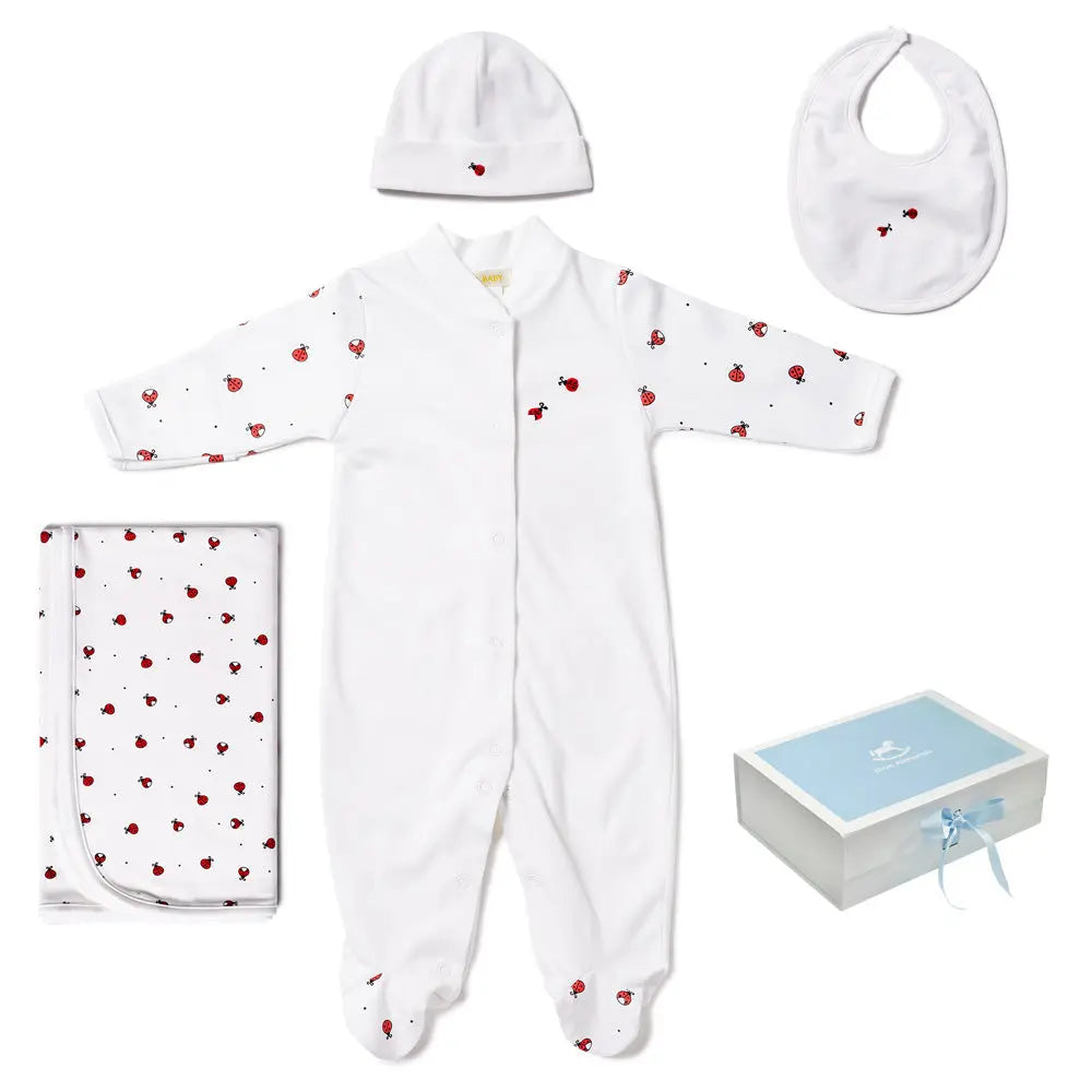 Baby layette gift set - Ladybird-Clothing-Lyda Baby-Blue Almonds-London-South Kensington