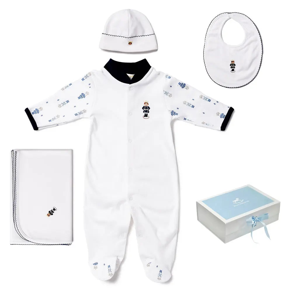 Baby layette gift set - Little prince-Clothing-Lyda Baby-Blue Almonds-London-South Kensington