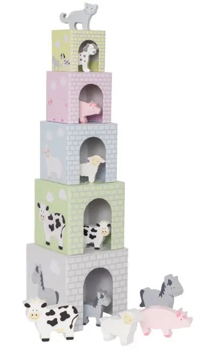 Stacking cubes with animals-Little Kids-Jabadabado-Blue Almonds-London-South Kensington