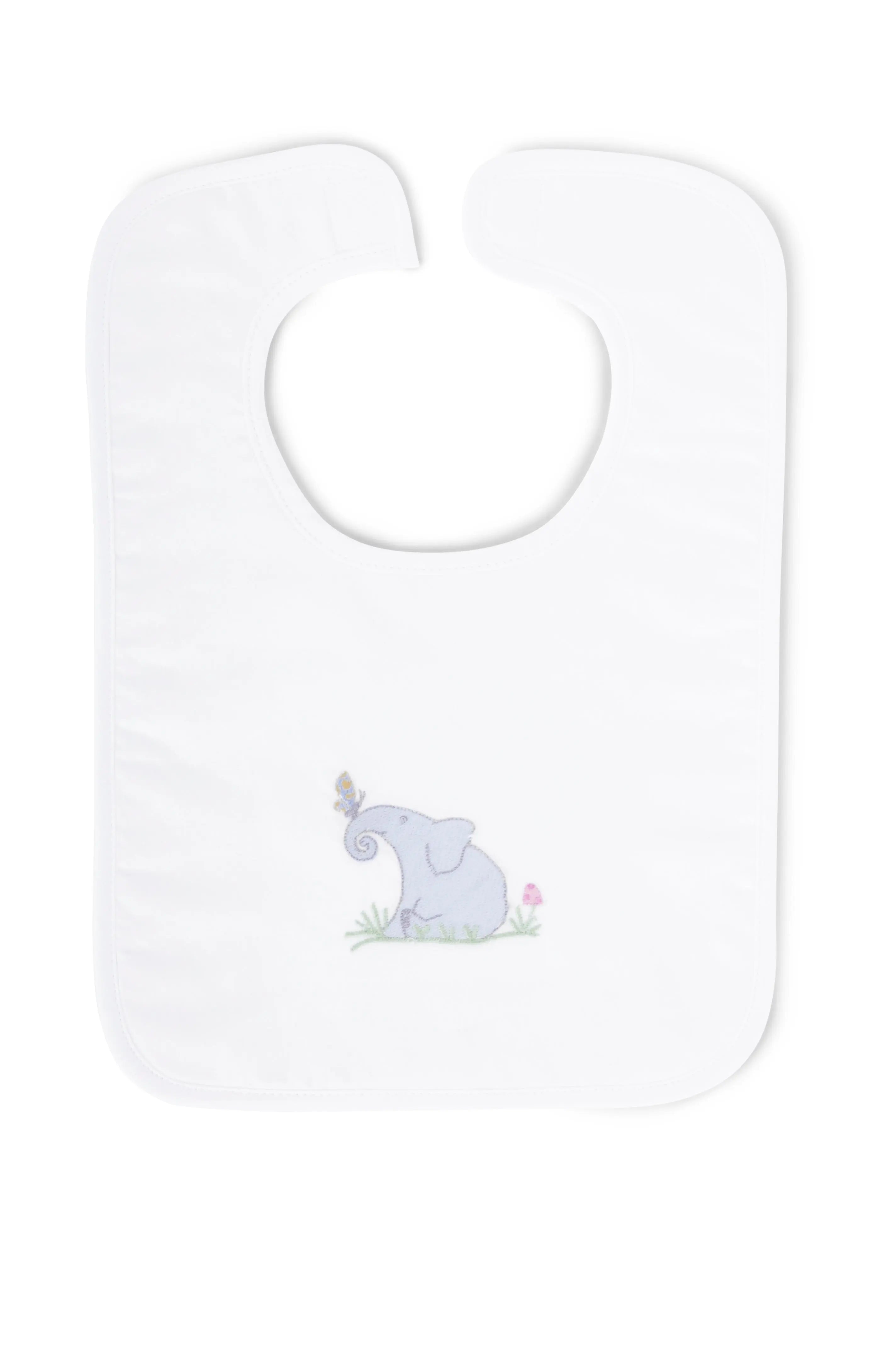 Large bib happy elephant-Muslins & bibs-Evelyn Kahle-Blue Almonds-London-South Kensington