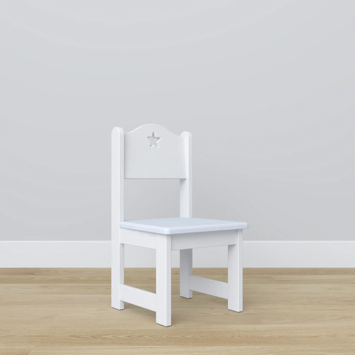 Back-panelled Small Chair - Blue-Nursery & Beyond-Blue Almonds-Blue Almonds-London-South Kensington
