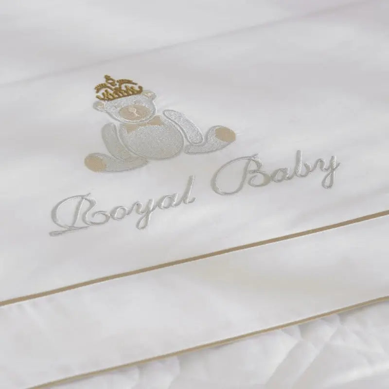 Royal collection Cotbed bedding set-Nursery & Beyond-Blue Almonds-Blue Almonds-London-South Kensington