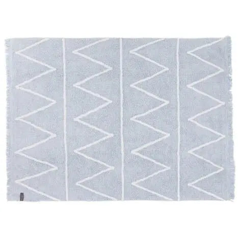 Washable cotton rug "hippy" blue-Nursery & Beyond-Lorena Canals-Blue Almonds-London-South Kensington