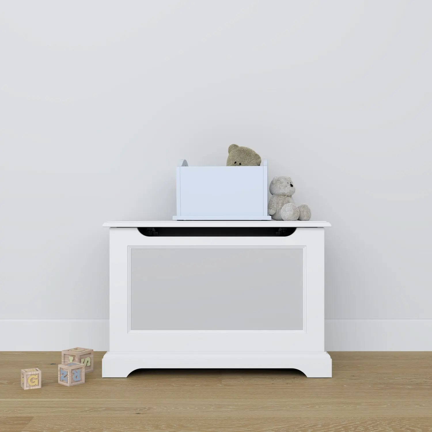 Wooden Toy Chest -  Grey Classic-Nursery & Beyond-Blue Almonds-Blue Almonds-London-South Kensington