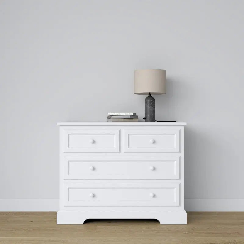 Wooden Chest of Drawers - White Classic-Nursery & Beyond-Blue Almonds-Blue Almonds-London-South Kensington