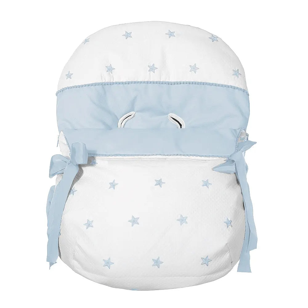 Car seat cover stars blue-Pushchair accessories-Uzturre-Blue Almonds-London-South Kensington