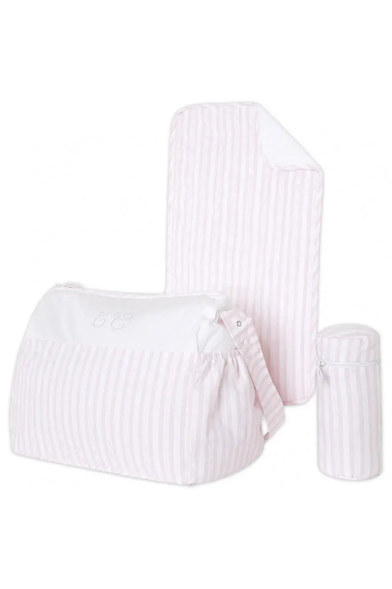 Changing bag "garda" pink-Pushchair accessories-Tartine et Chocolat-Blue Almonds-London-South Kensington