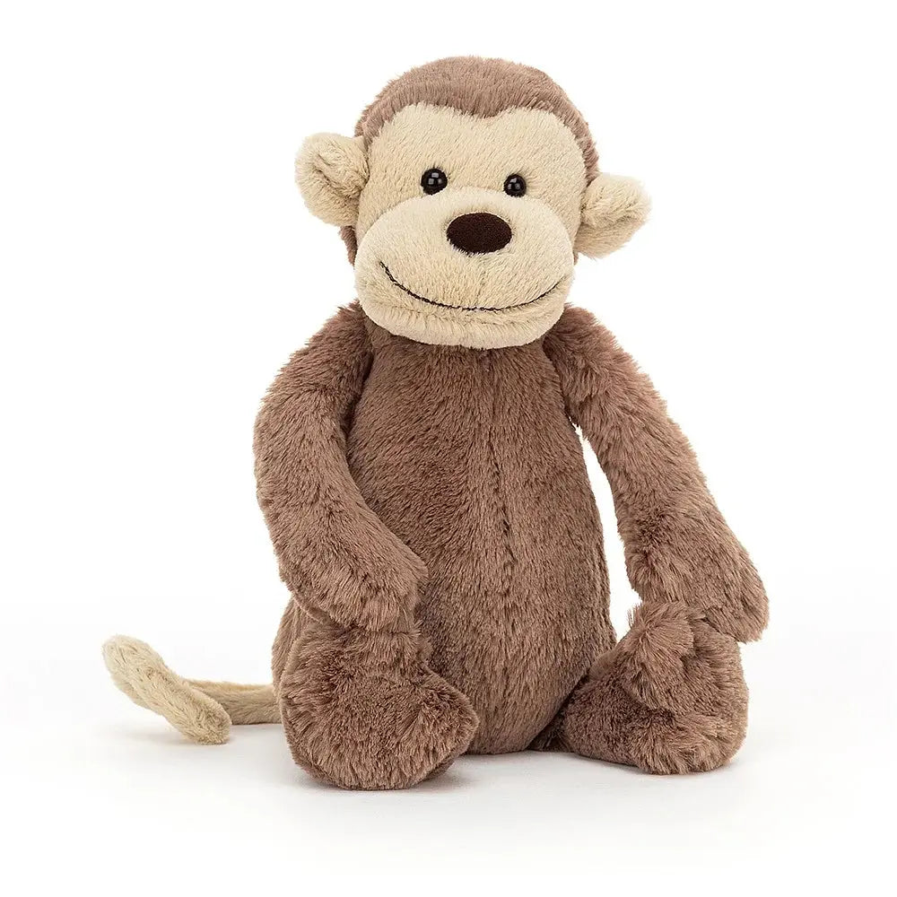 Bashful Monkey-Soft toys & musicals-Jellycat-Blue Almonds-London-South Kensington