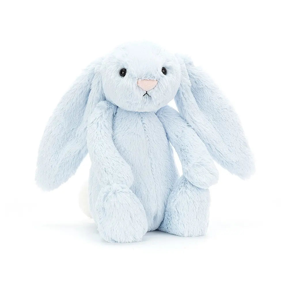 Bashful Blue Bunny-Soft toys & musicals-Jellycat-Blue Almonds-London-South Kensington