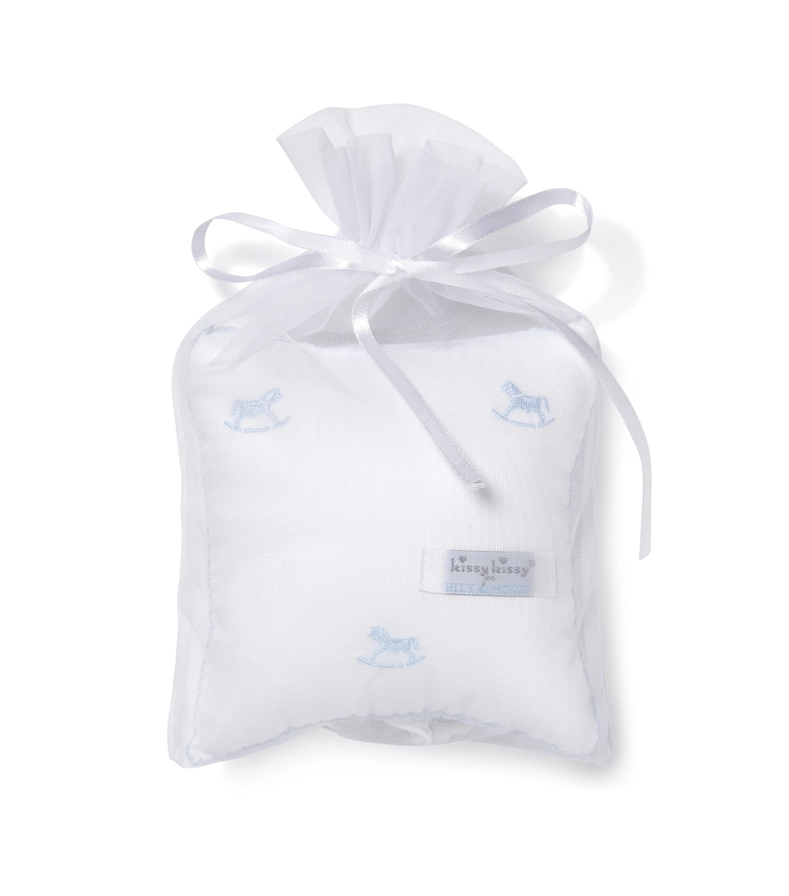 Signature rocking horse musical pillow blue-Soft toys & musicals-Blue Almonds x Kissy Kissy-Blue Almonds-London-South Kensington