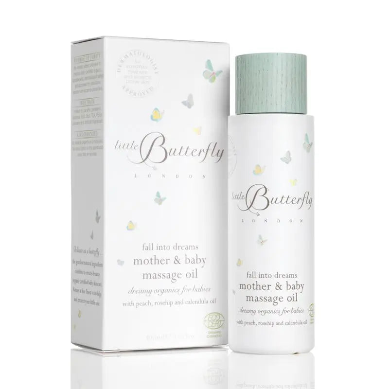 Mother & baby massage oil-Toiletries & baby brushes-Little Butterfly-Blue Almonds-London-South Kensington