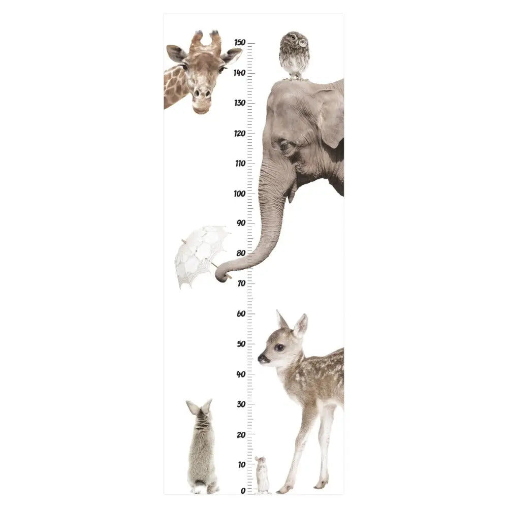 Growth chart sticker "I love animals"-Wallpapers & stickers-Dekornik-Blue Almonds-London-South Kensington