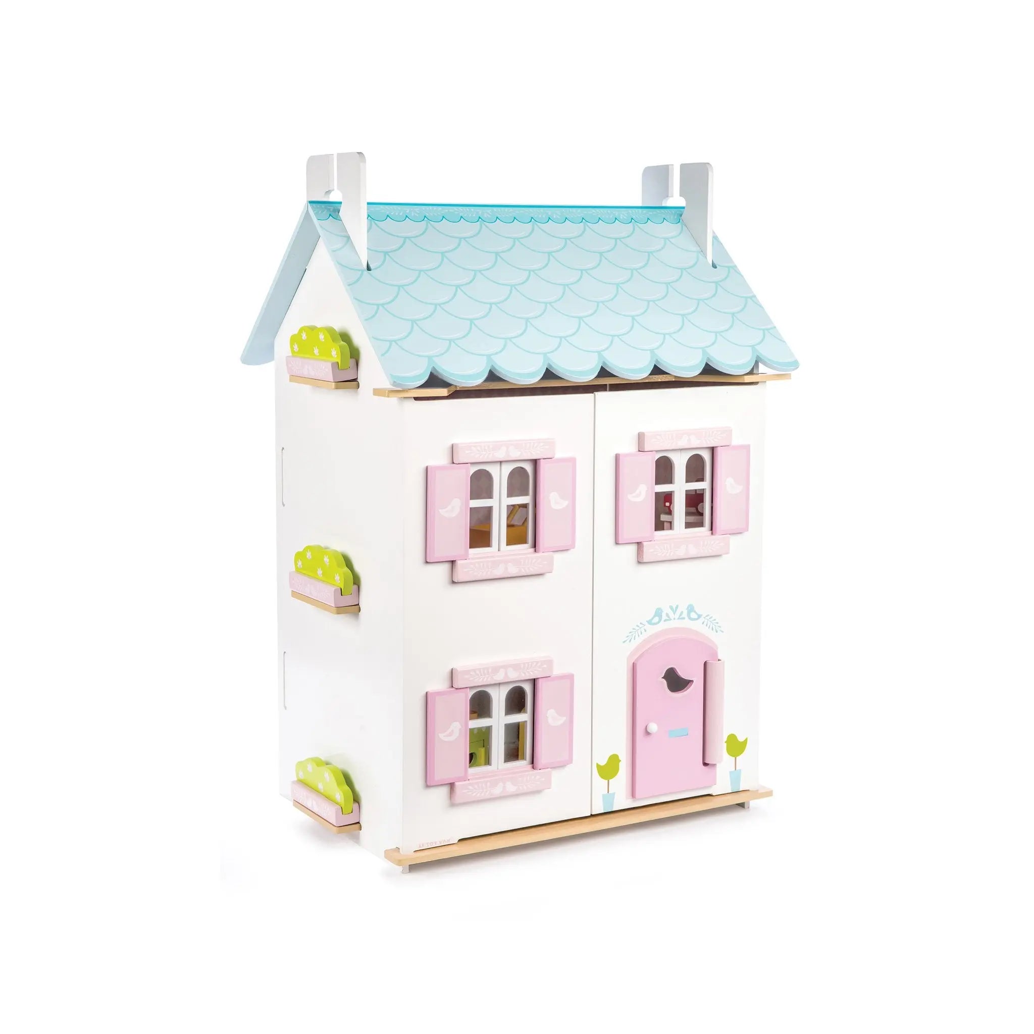 Blue Bird Cottage & Furniture-Wooden toys & more-Le Toy Van-Blue Almonds-London-South Kensington