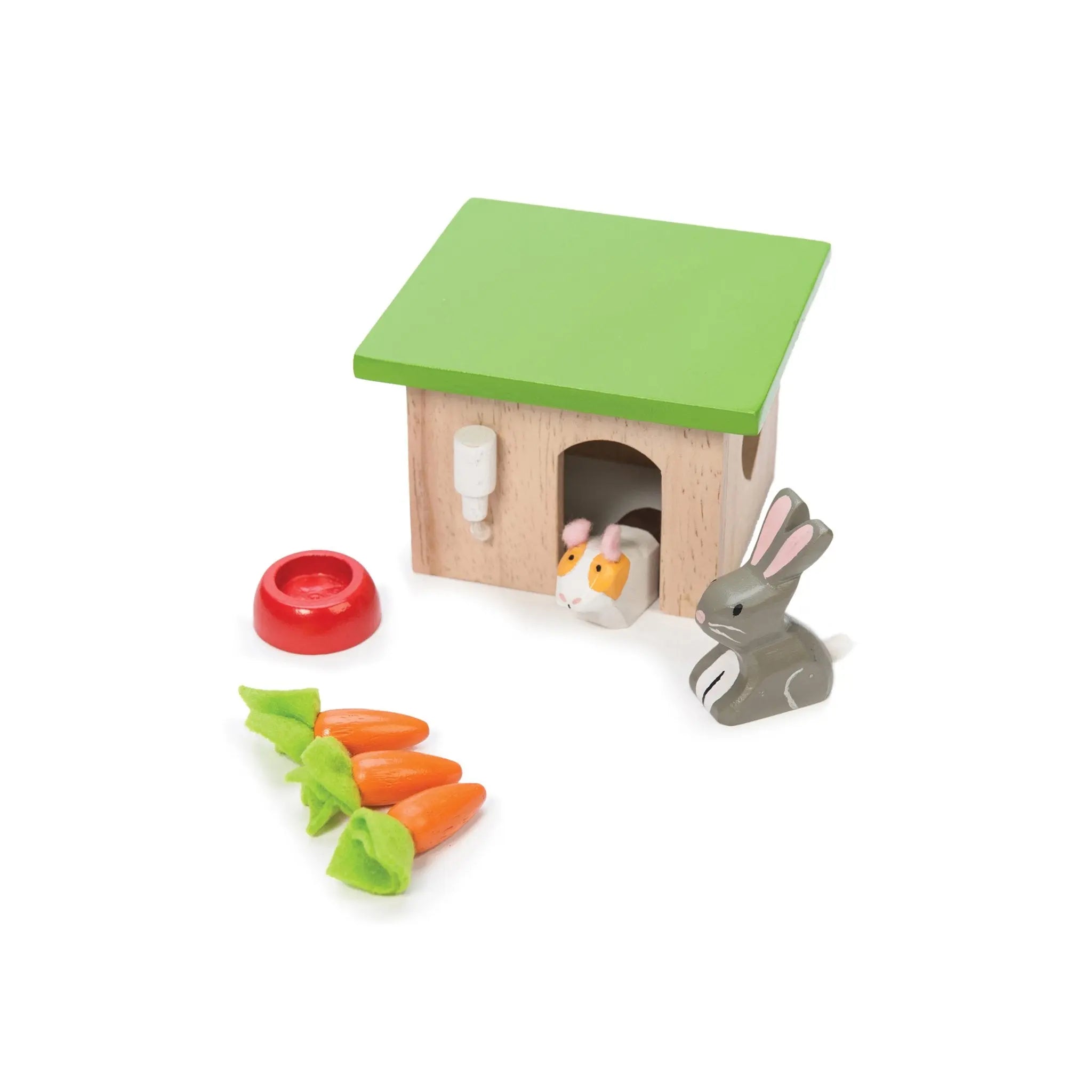 Bunny & Guinea Dolls House Pet Set-Wooden toys & more-Le Toy Van-Blue Almonds-London-South Kensington